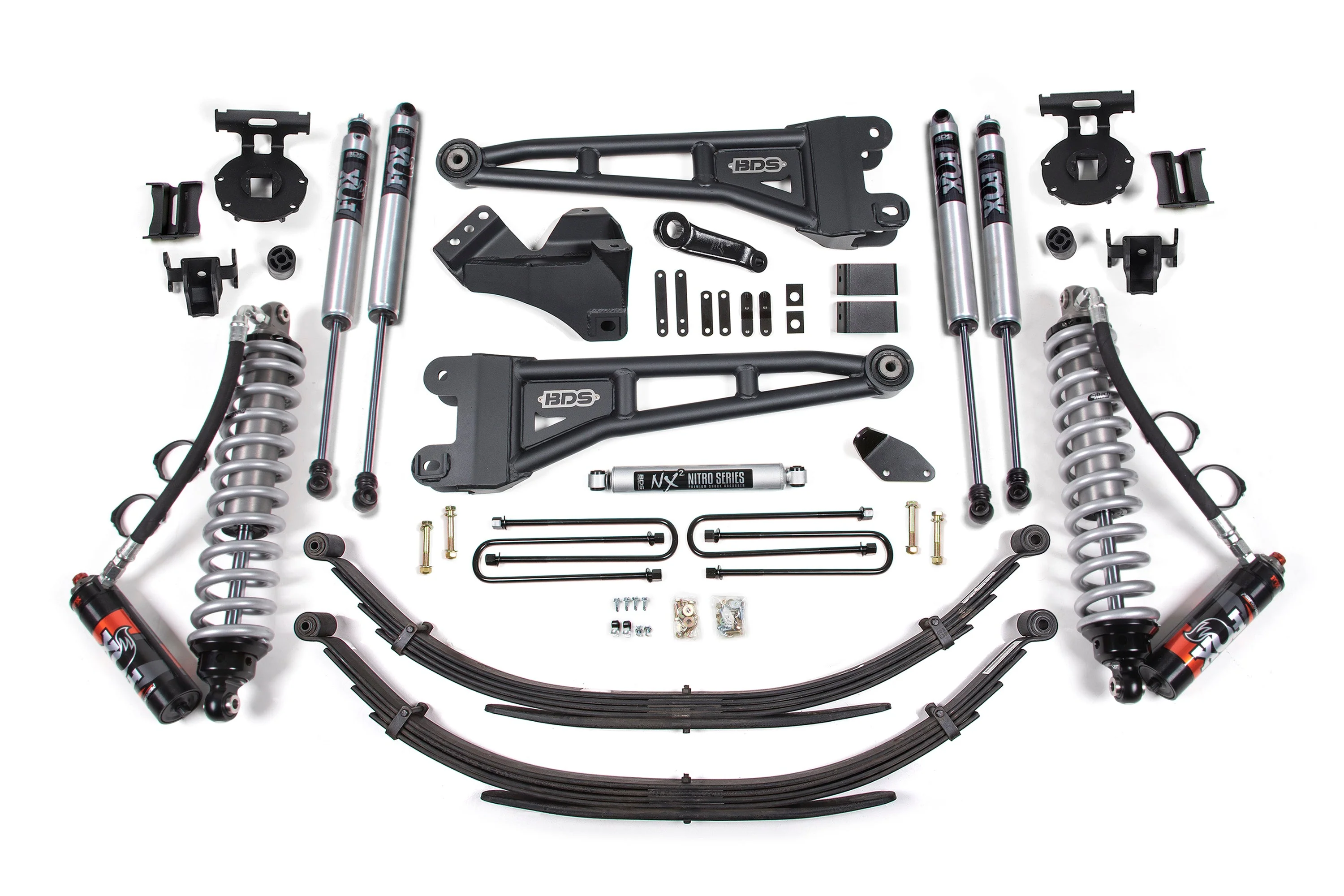 4 Inch Lift Kit w/ Radius Arm | FOX 2.5 Performance Elite Coil-Over Conversion | Ford F250/F350 Super Duty (05-07) 4WD | Diesel - Image 2