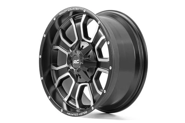 Rough Country 93 Series Wheel One-Piece Machined Black 20x10 6x5.5/6x135 -18mm 93201012 - Image 5