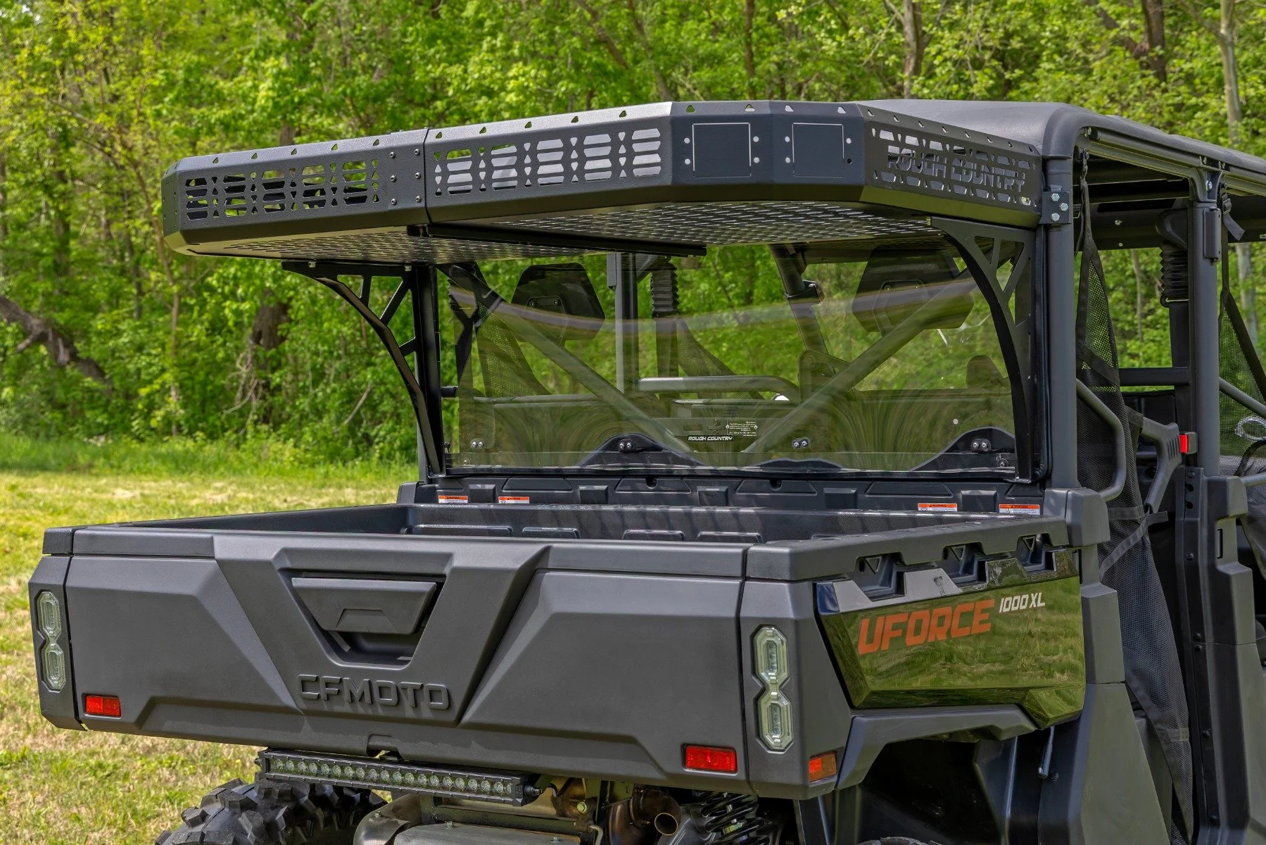 Rough Country Cargo Rack | Dual 2" Black LED Pairs | Flush Mount | CF Moto 1000/1000XL 21-25 96121 - Image 5