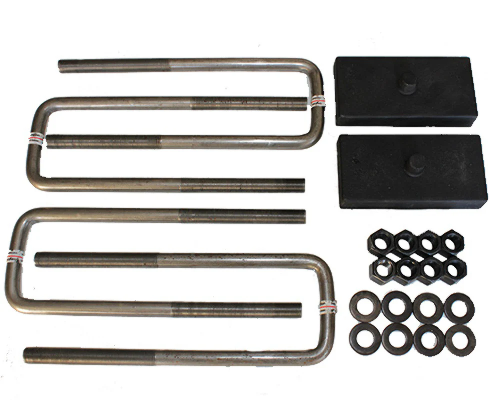 Chevrolet/GMC 2500HD/3500HD 1" Rear Lift Blocks & U-Bolts 4WD/2WD 2011-2021