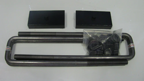 Chevrolet/GMC 3500 1" Steel Rear Block & U-Bolt Kit 2001-2010 - Image 2