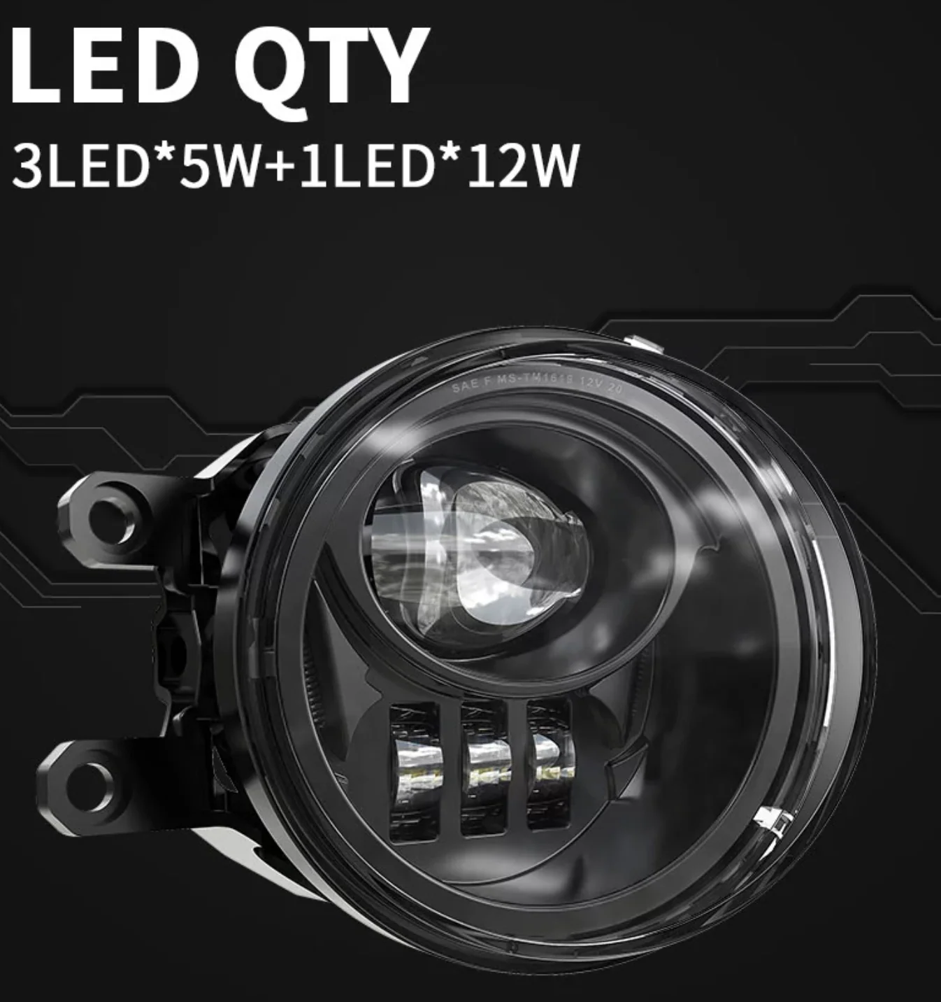 Code 4 LED Supply Tacoma Fog Lights, Chrome Housing (C4-TACFOG-CH) - Image 7