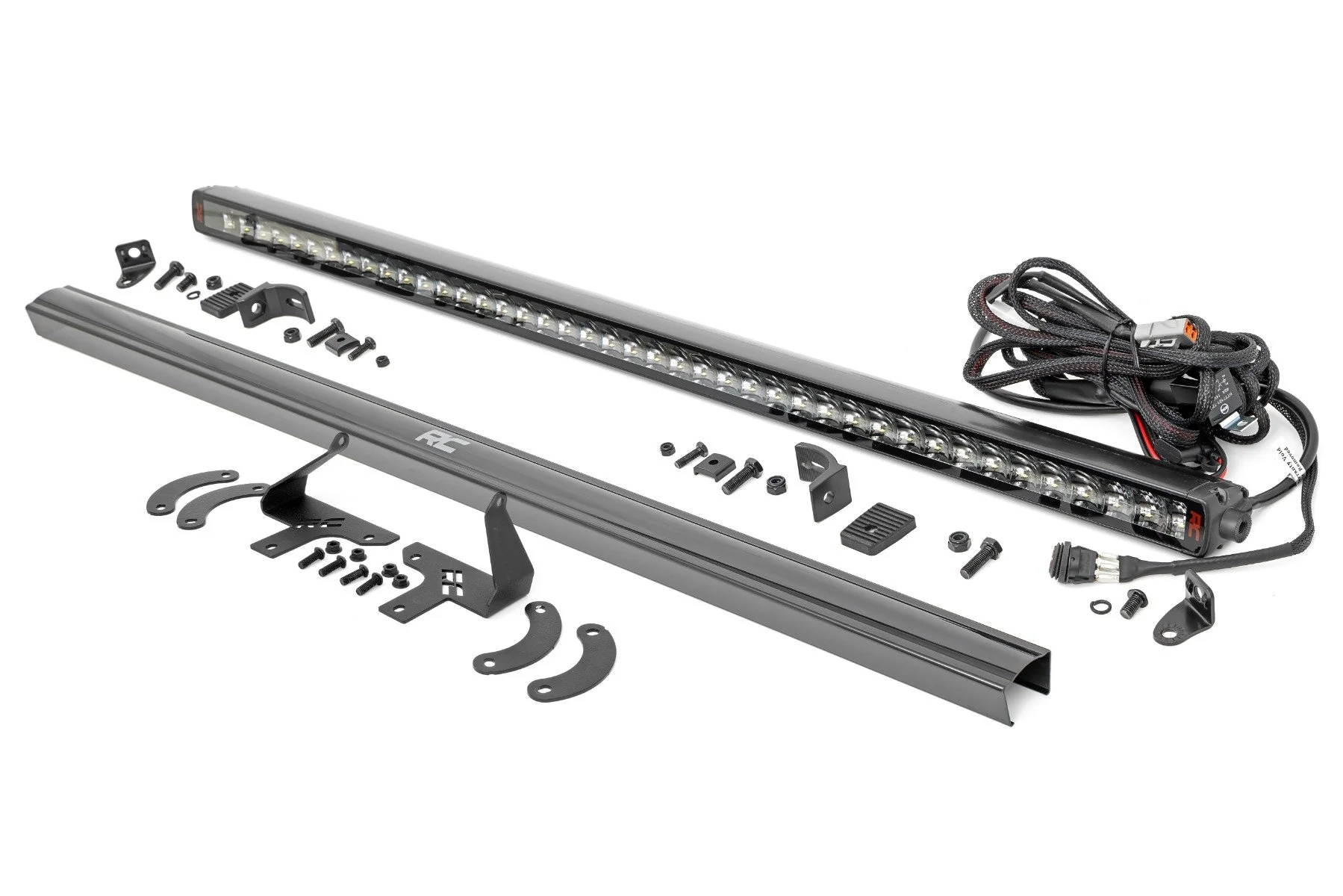 Rough Country LED Light Kit Front Mount 40" Spectrum Single Row Polaris RZR XP 4 1000 2024 93181