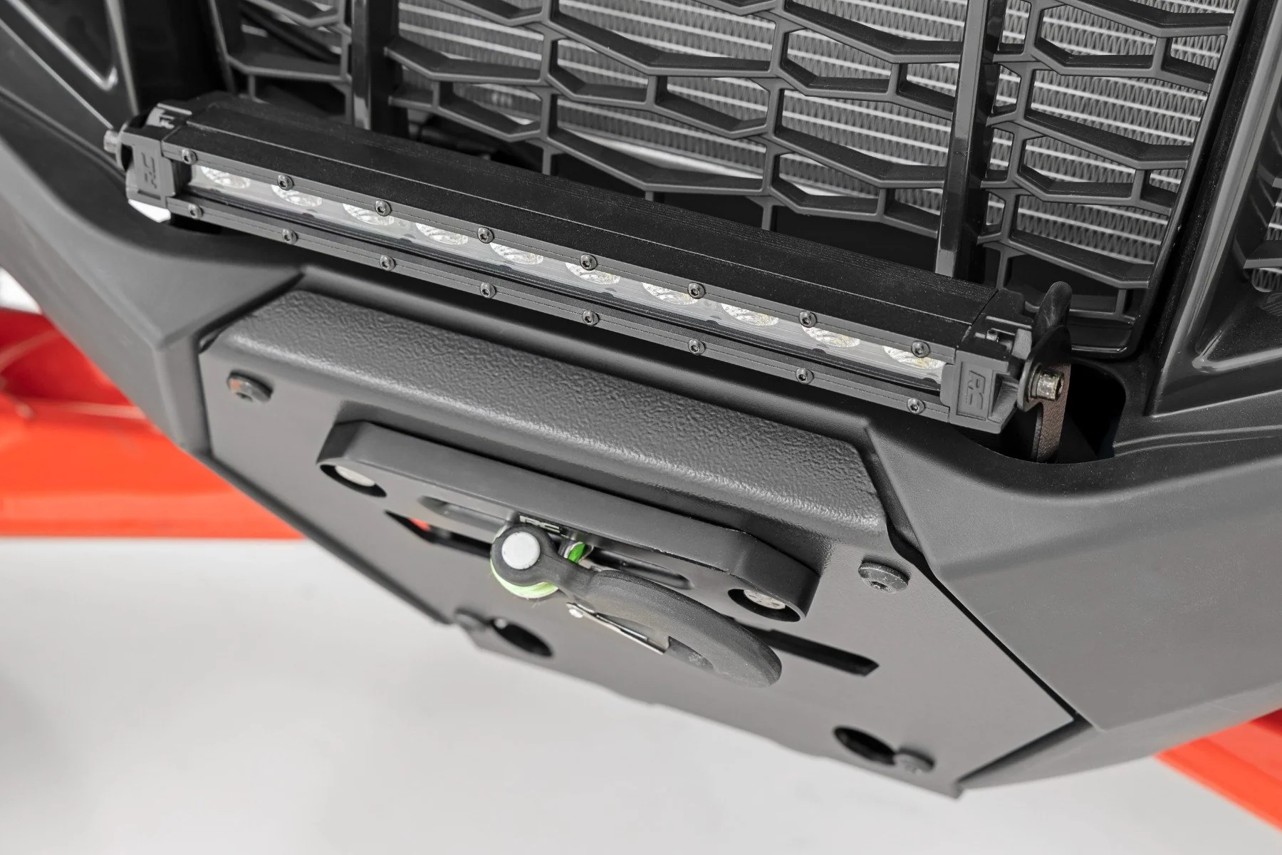 Rough Country LED Light Winch Mount RS6500S 10" Black Slimline Polaris RZR Pro R 2022 92064 - Image 3