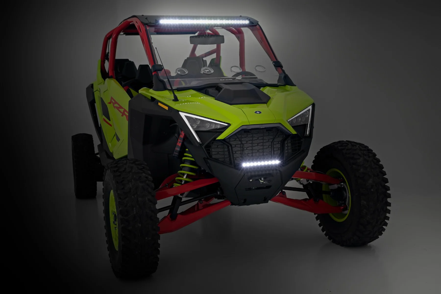 Rough Country LED Light Winch Mount RS6500S 10" Black Slimline Polaris RZR Pro R 2022 92064 - Image 5