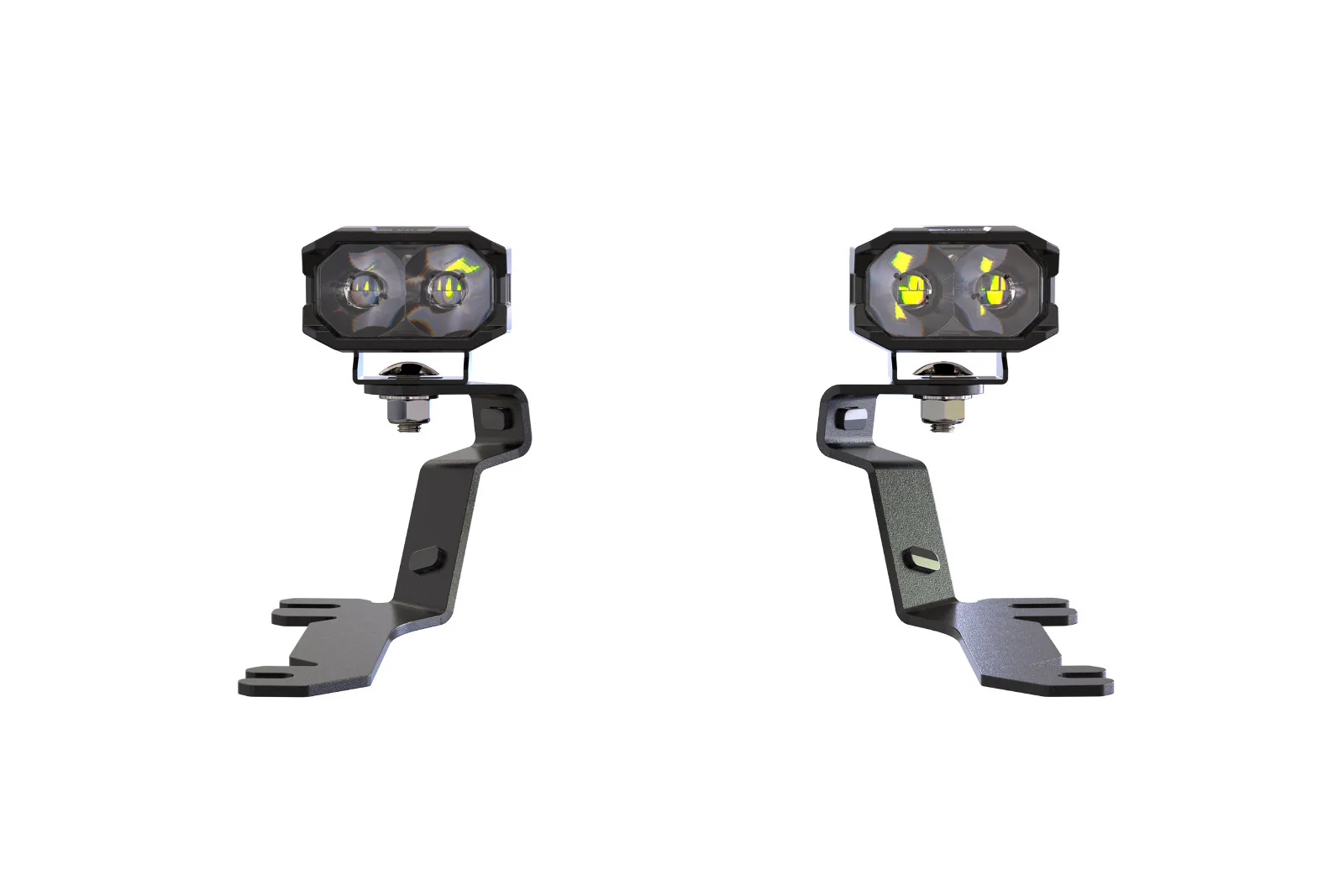 Morimoto 2Banger Drift Light Kit: 18-23 Ford Mustang (NCS Yellow Flood Beam) - Image 2