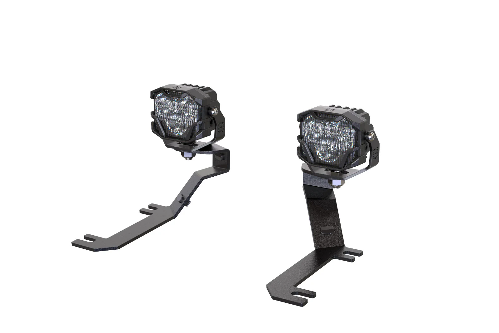 Morimoto 4Banger Ditch Light Kit: 2019+ Sierra 1500 (HXB Yellow SAE Wide Beam)
