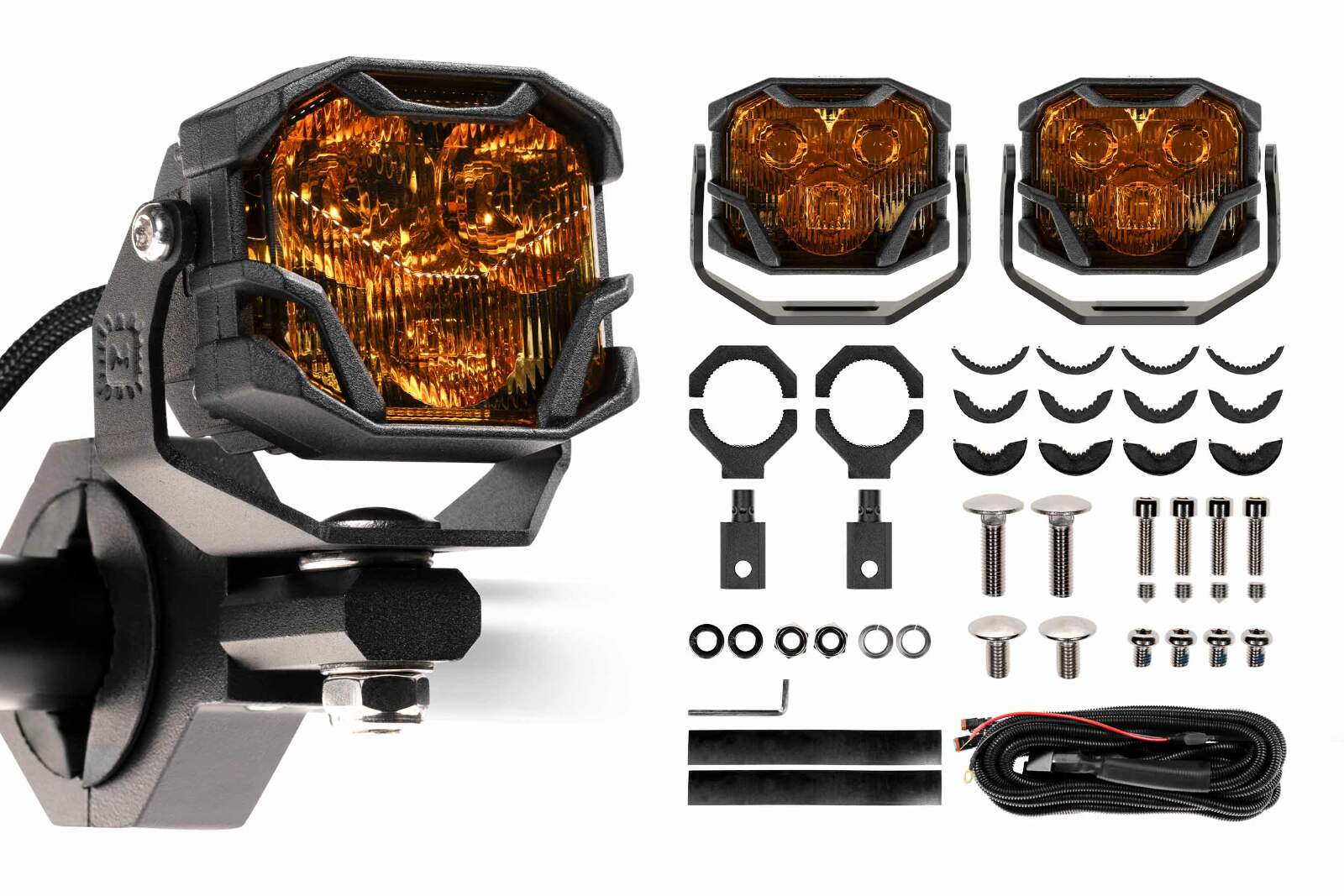 Morimoto 4Banger Universal Kit (HXB, Spot, Yellow) - Image 2