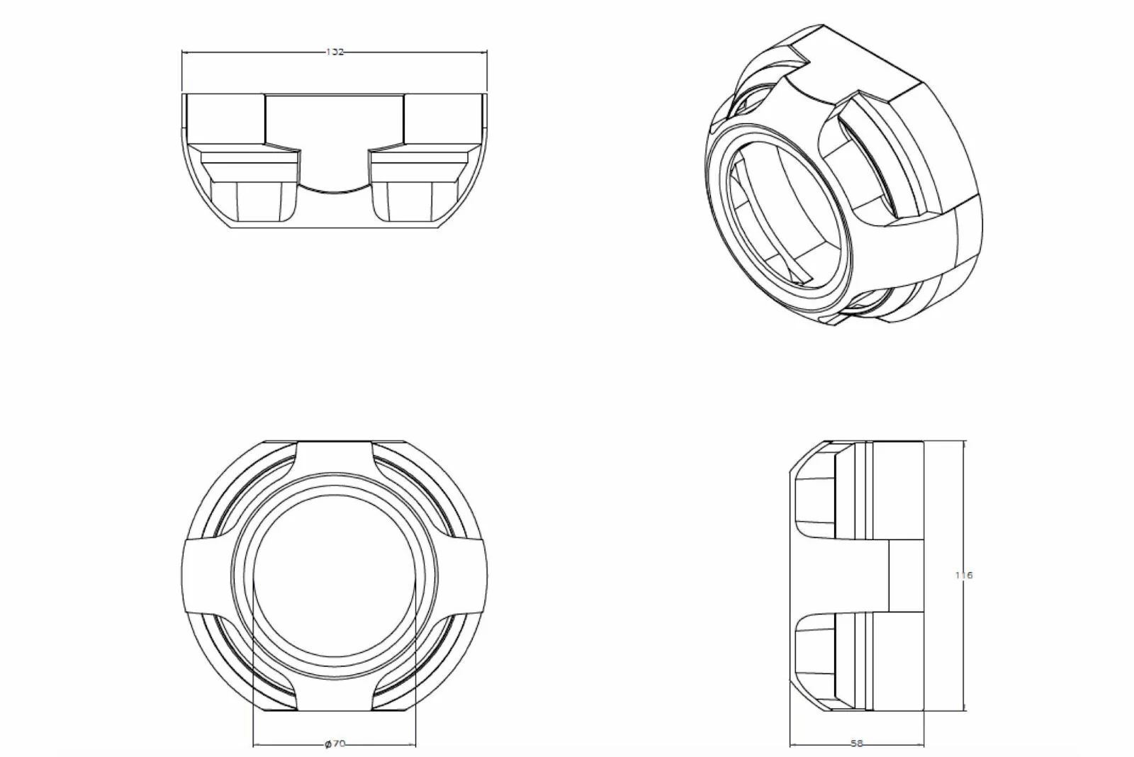 Morimoto Apollo 2.0 Flat Projector Shroud - Image 4