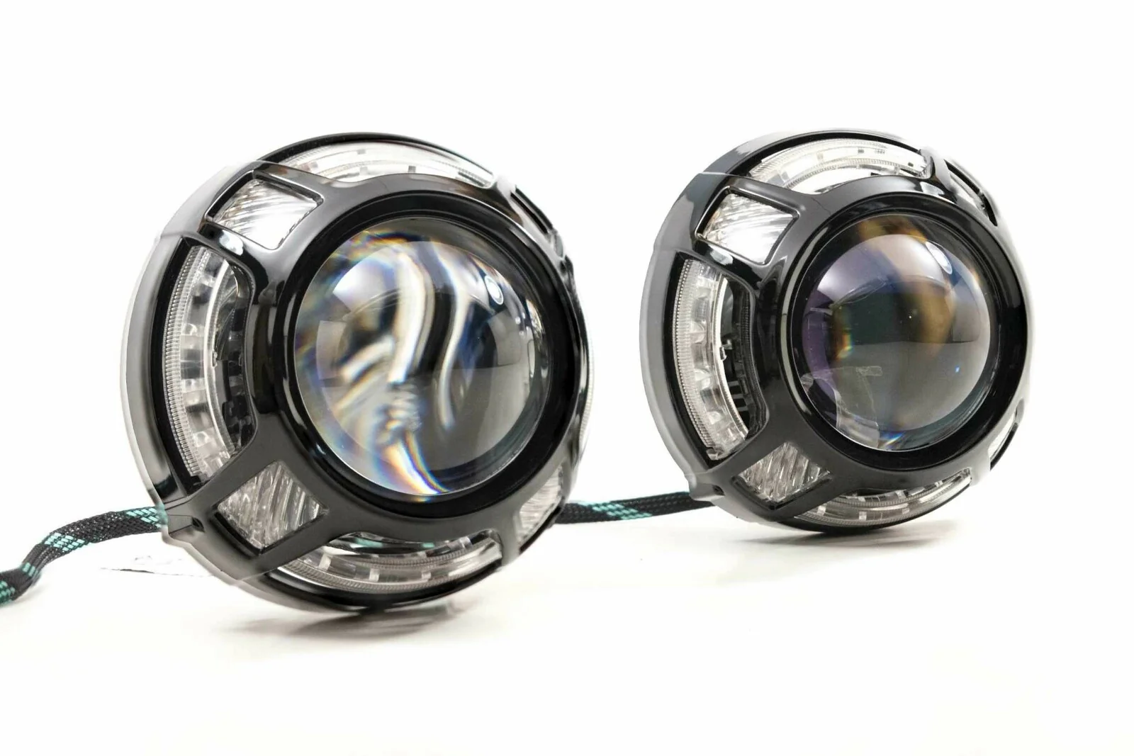 Morimoto Panamera 2.0 Projector Shroud (Black) (White/Amber LED Switchback) - Image 2