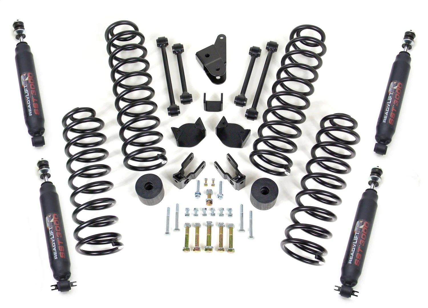 ReadyLift 4" Coil Spring Lift Kit With SST3000 Shocks for Jeep JK Wrangler 07-18