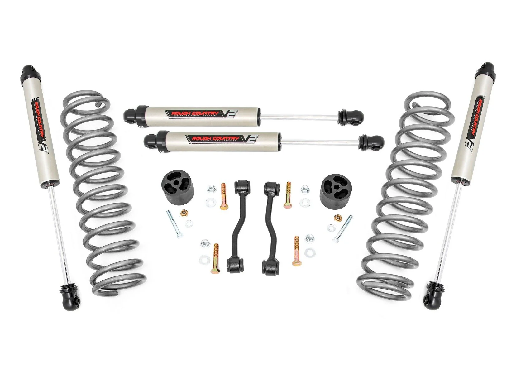 Rough Country 2.5" Leveling Kits Springs V2 Jeep Gladiator JT 4WD 2024 78470