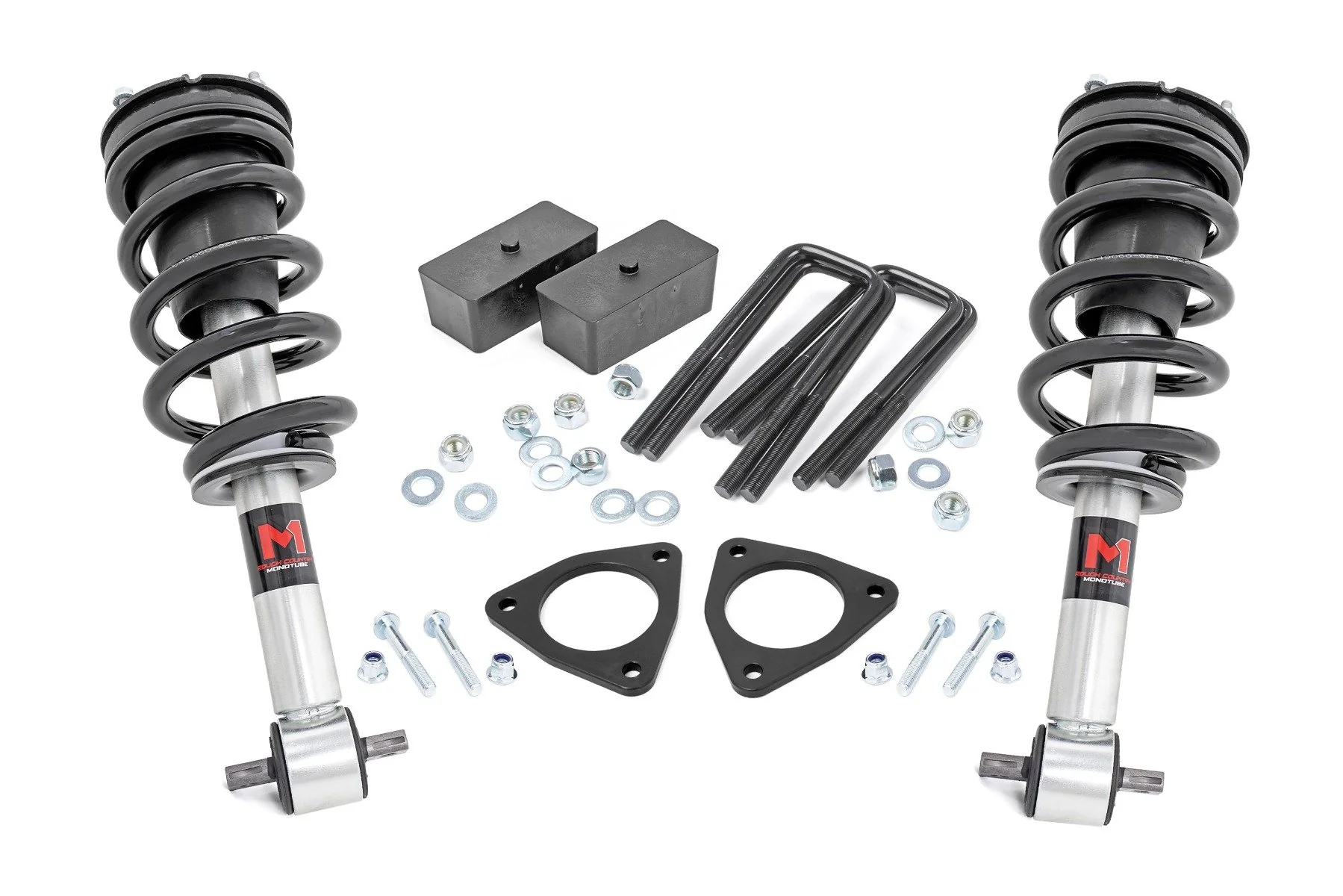 Rough Country 2.5" Lift Kit Alu/Cast Steel M1 Strut Chevy/GMC 1500 07-16 1340