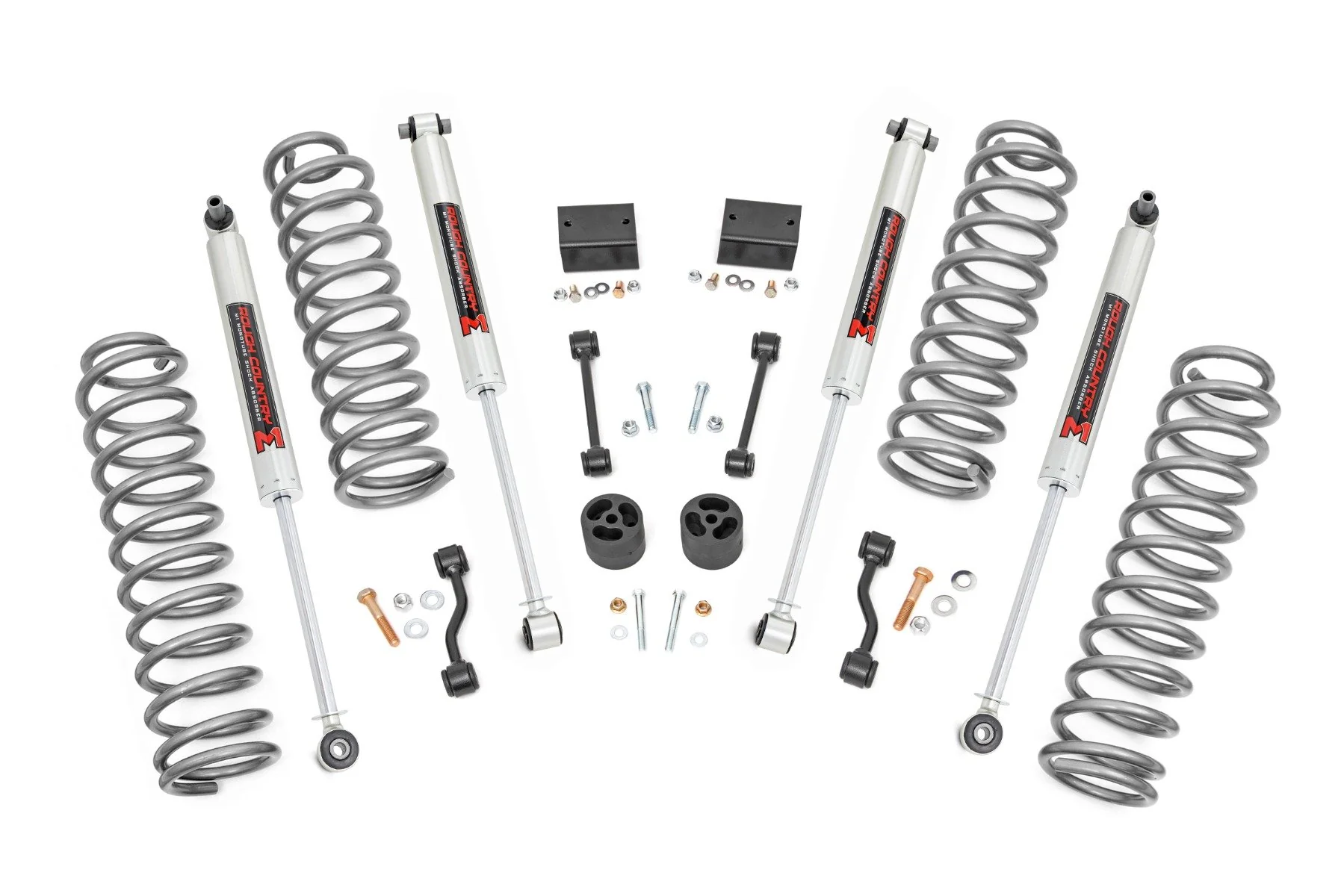 Rough Country 2.5" Lift Kit Coils M1 for Jeep Wrangler Unlimited 4wd 2024 79340