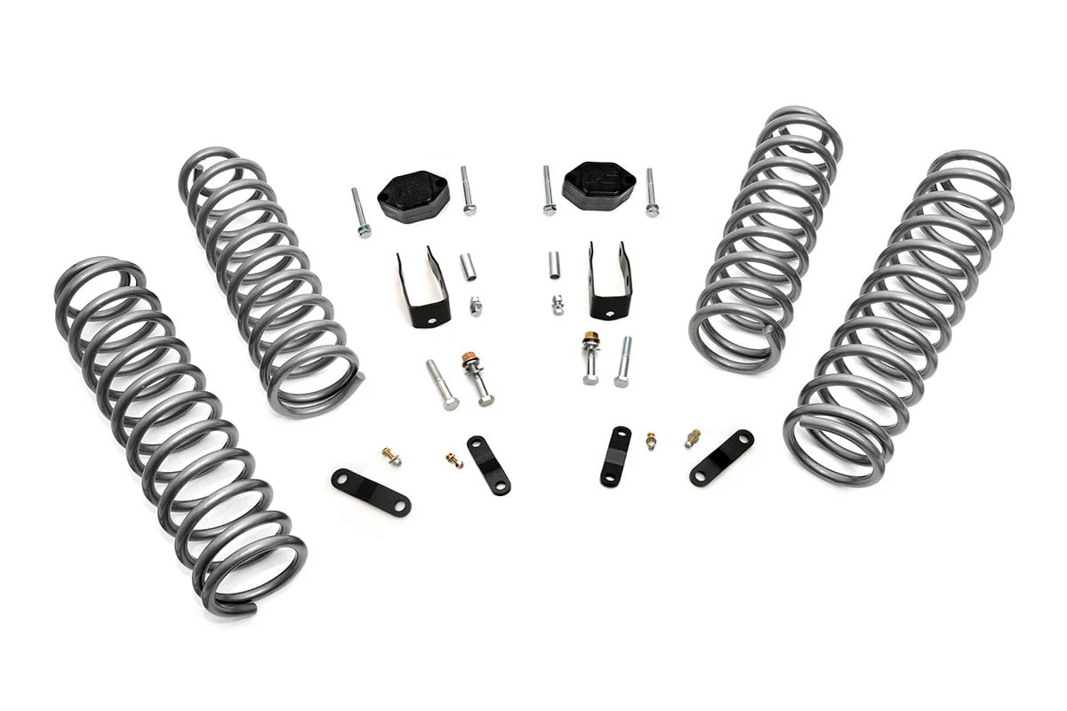 Rough Country 2.5" Susp Lift Kit w/Shock Ext for Jeep Wrangler JK 07-18 2-Door 624