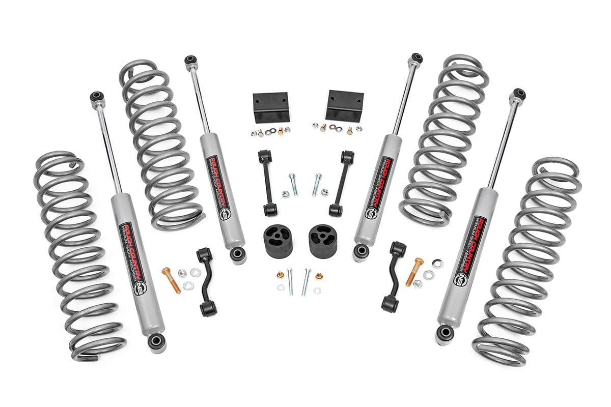 Rough Country 2.5" Susp Lift Kit w/Springs Shocks for Wrangler JLU 18-25 67731