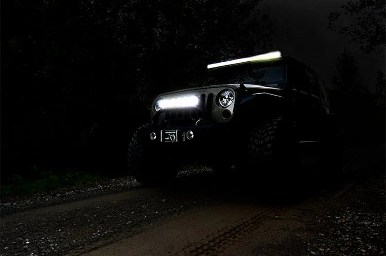 Rough Country 20"Cree LED Light Bar-Dual Row Chrome Series w/ Cool White DRL 70920D - Image 3