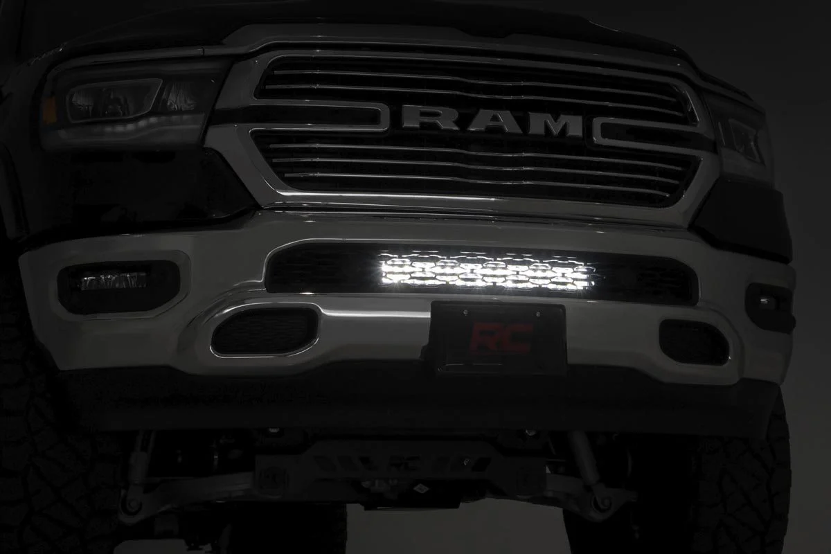 Rough Country 20in LED Bumper Kit Chrome Series w/Amber DRL 19-20 RAM 1500 70781 - Image 5