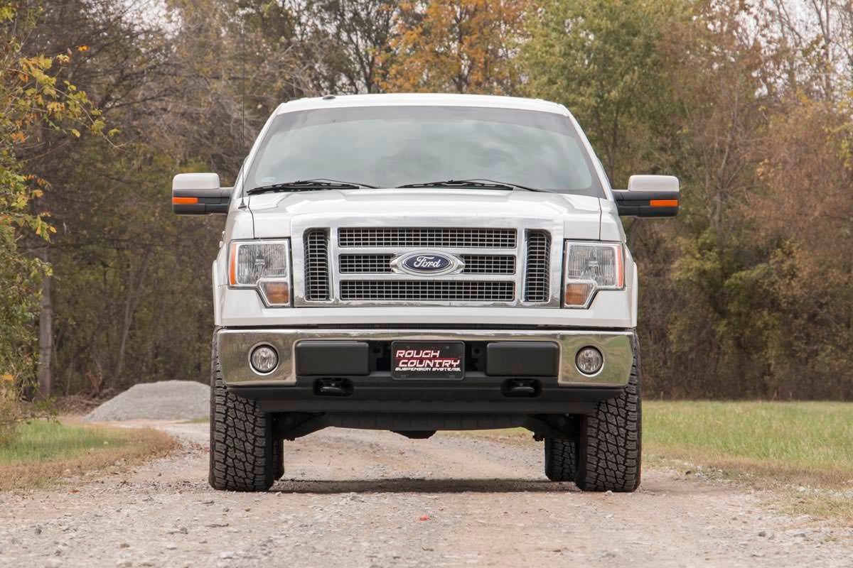 Rough Country 2in Ford Leveling Billet Strut Extensions 09-13 F-150 RED 568RED - Image 4