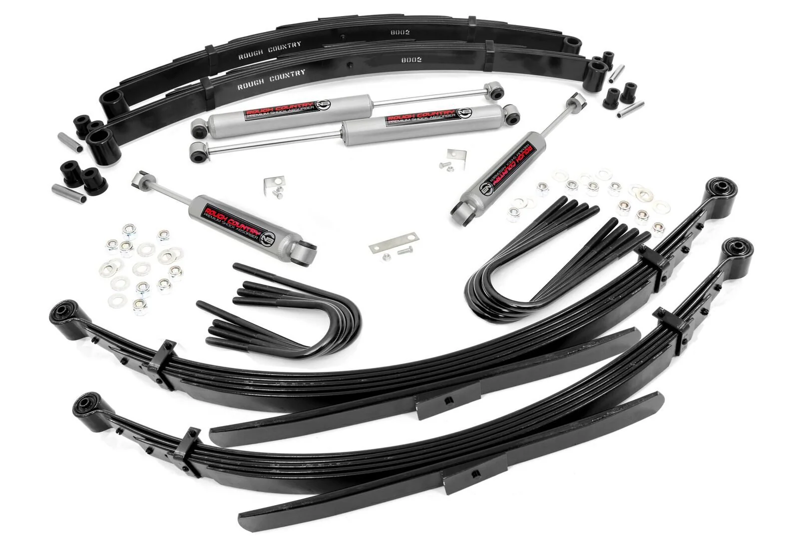 Rough Country 2in GM Suspension Lift Kit System 56in Rear Springs 26530