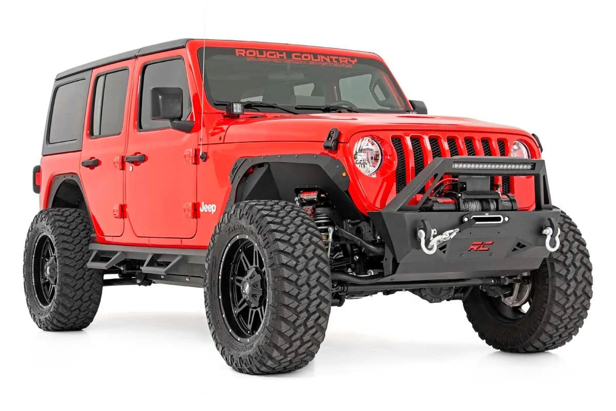 Rough Country 3.5 Inch Lift Kit | Adj Lower | FR D/S | M1R | for Jeep Wrangler Unlimited (24-26) 91544 - Image 2