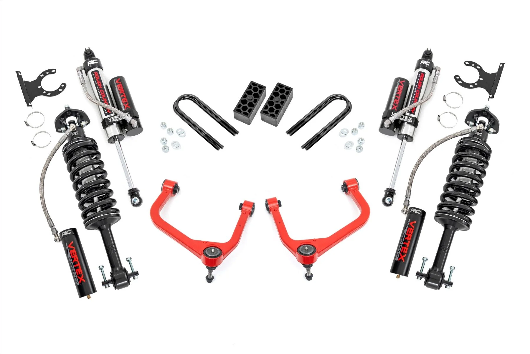 Rough Country 3.5 Inch Lift Kit | Vertex | Rear Mono Leaf | Chevy Silverado 1500 (25-26) 28250RED_A