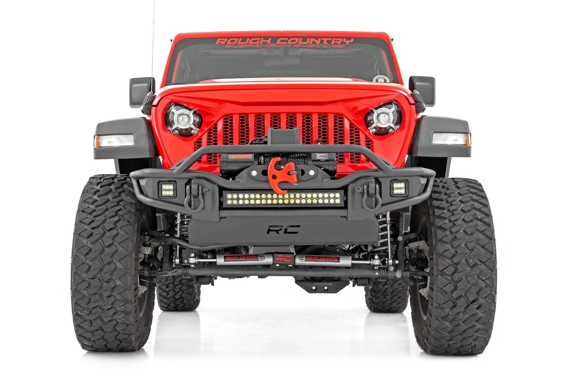 Rough Country 3.5" lift Kit C/A Drop FR D/S M1 for Jeep Wrangler Unlimited 24-25 91940 - Image 3