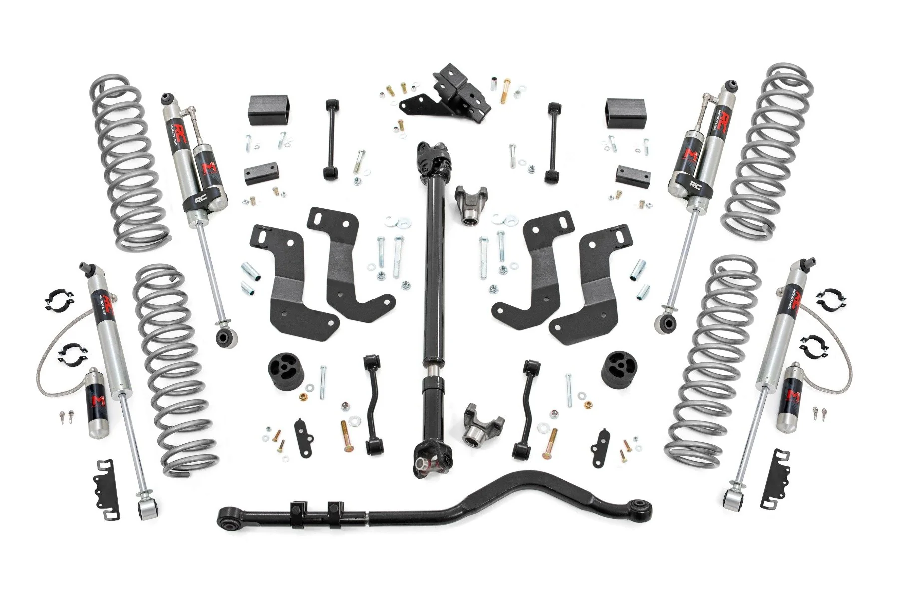 Rough Country 3.5" Lift Kit | C/A Drop | FR D/S | M1R | for Jeep Wrangler Unlimited Rubicon (18-23) 69044