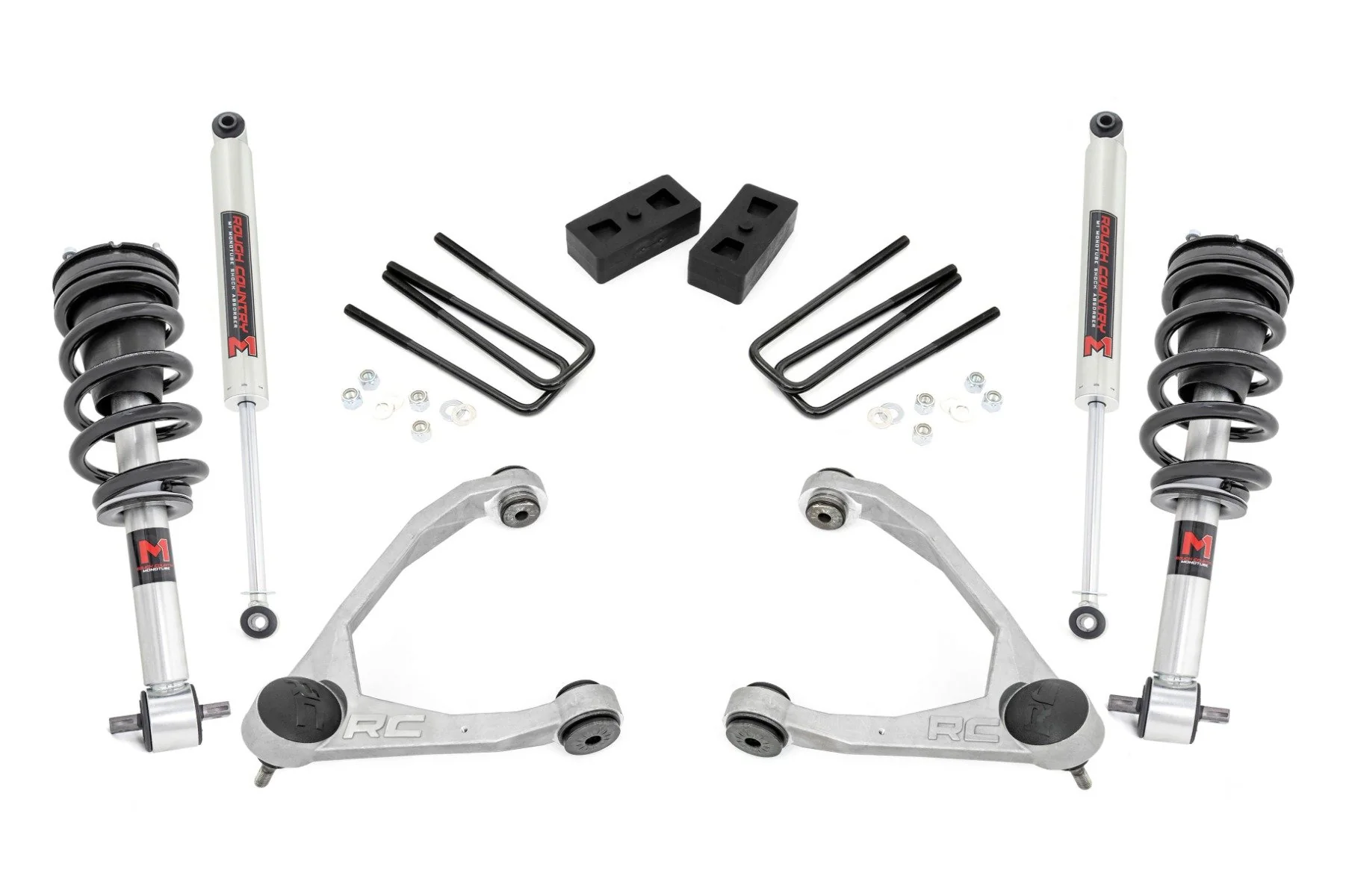 Rough Country 3.5" Lift Kit Chevy/GMC 1500 14-18 Cast Steel M1 Strut 19840