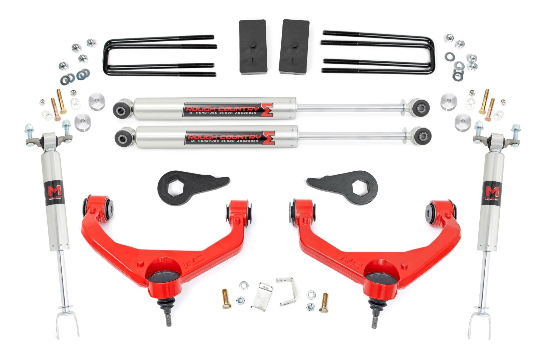 Rough Country 3.5" Lift Kit M1 Chevy/GMC 2500HD/3500HD 11-19 95940RED