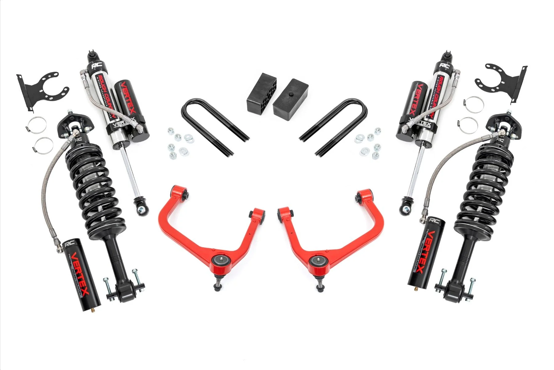 Rough Country 3.5" Lift Kit Mono Leaf Rear Vertex GMC Sierra 1500 19-25 28850RED