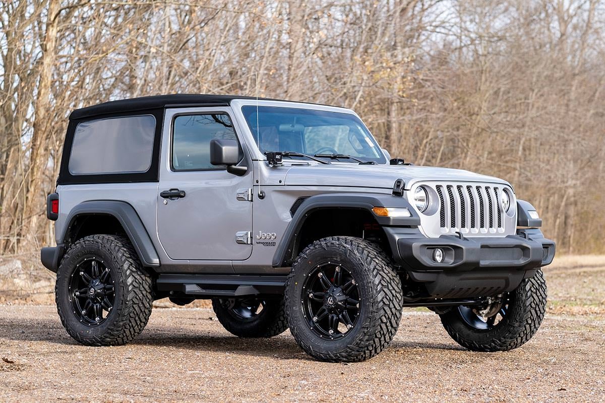 Rough Country 3.5" Lift Kit for Wrangler JL Rubicon 18+ 2dr Stage2 Coils Adj Arm 90930 - Image 5