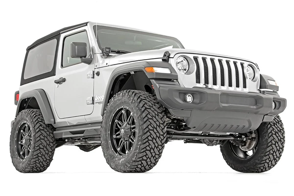 Rough Country 3.5" Lift Kit for Wrangler JL Rubicon2dr Stage2 Coils Arm Drop 90530 - Image 3