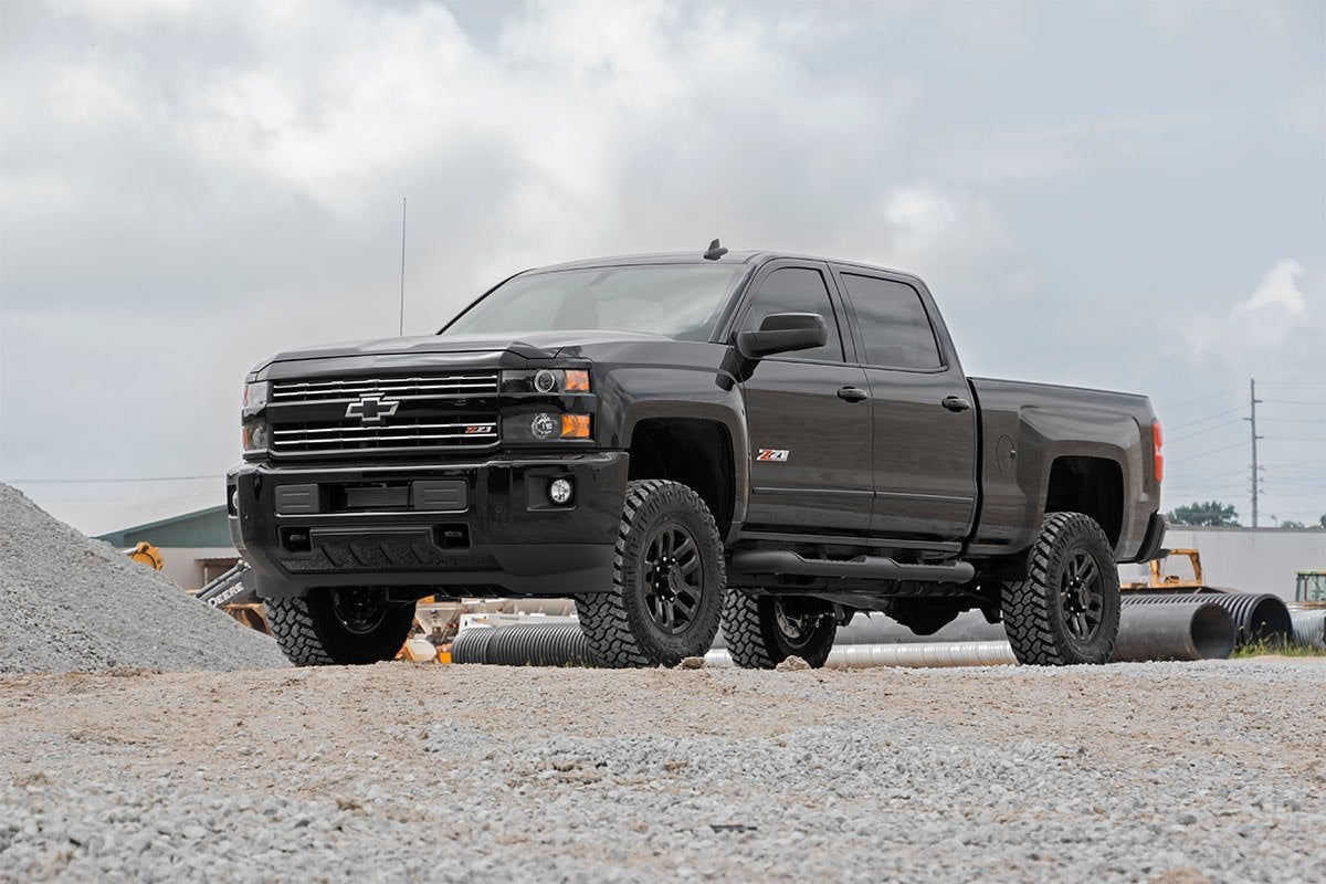 Rough Country 3.5" Lift Kit for Chevy/GMC 2500HD/3500HD 11-19 V2 Shocks 95970RED - Image 2