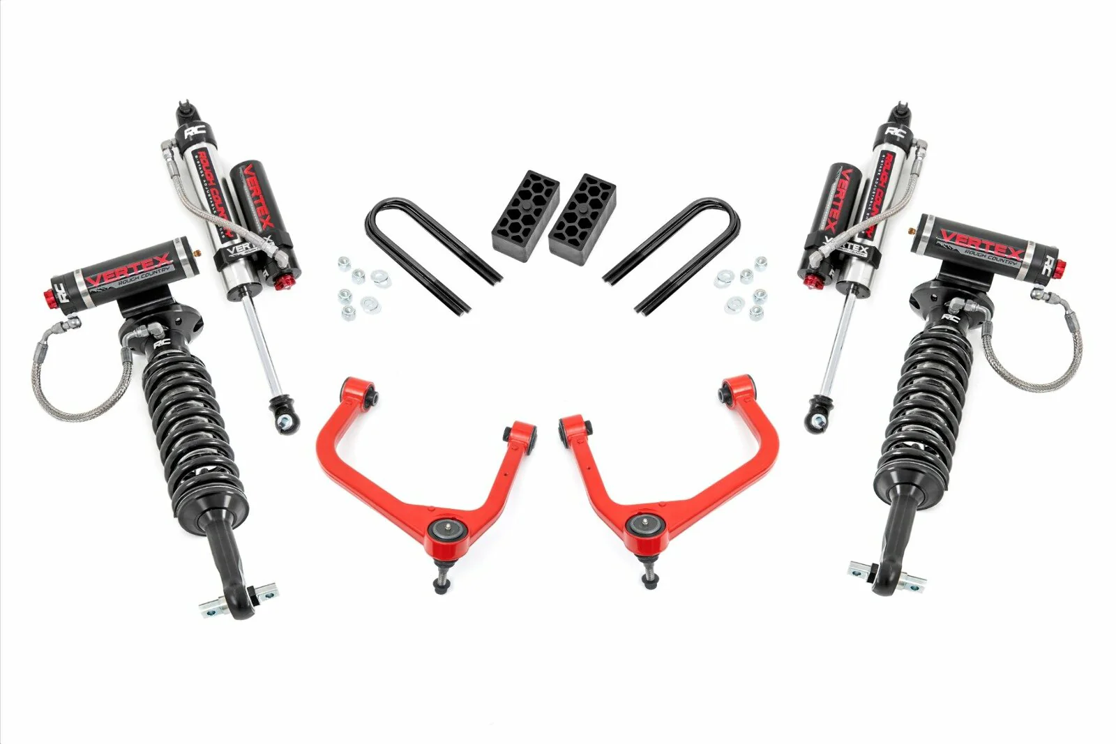 Rough Country 3.5" Lift Kit | Vertex | Rear Mono Leaf Chevy Silverado 1500 2025 28250REDA