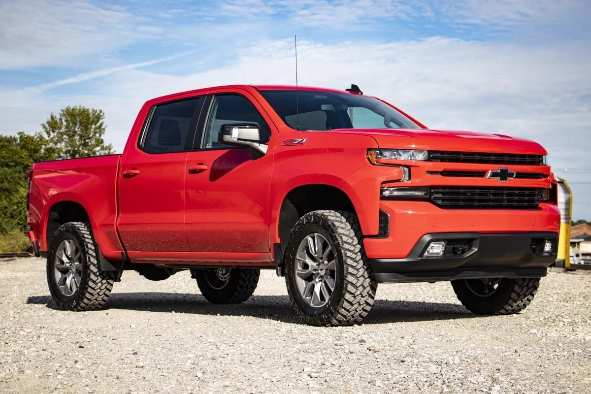 Rough Country 3.5" Lift Kit Vertex/V2 Rear Mono Leaf Chevy Silverado 1500 22-25 28257RED - Image 4
