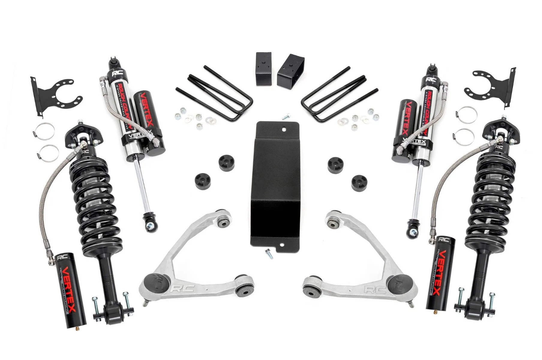 Rough Country 3.5"GM Suspension Lift Kit Upper Arms Vertex 07-16 1500 4wd 19450