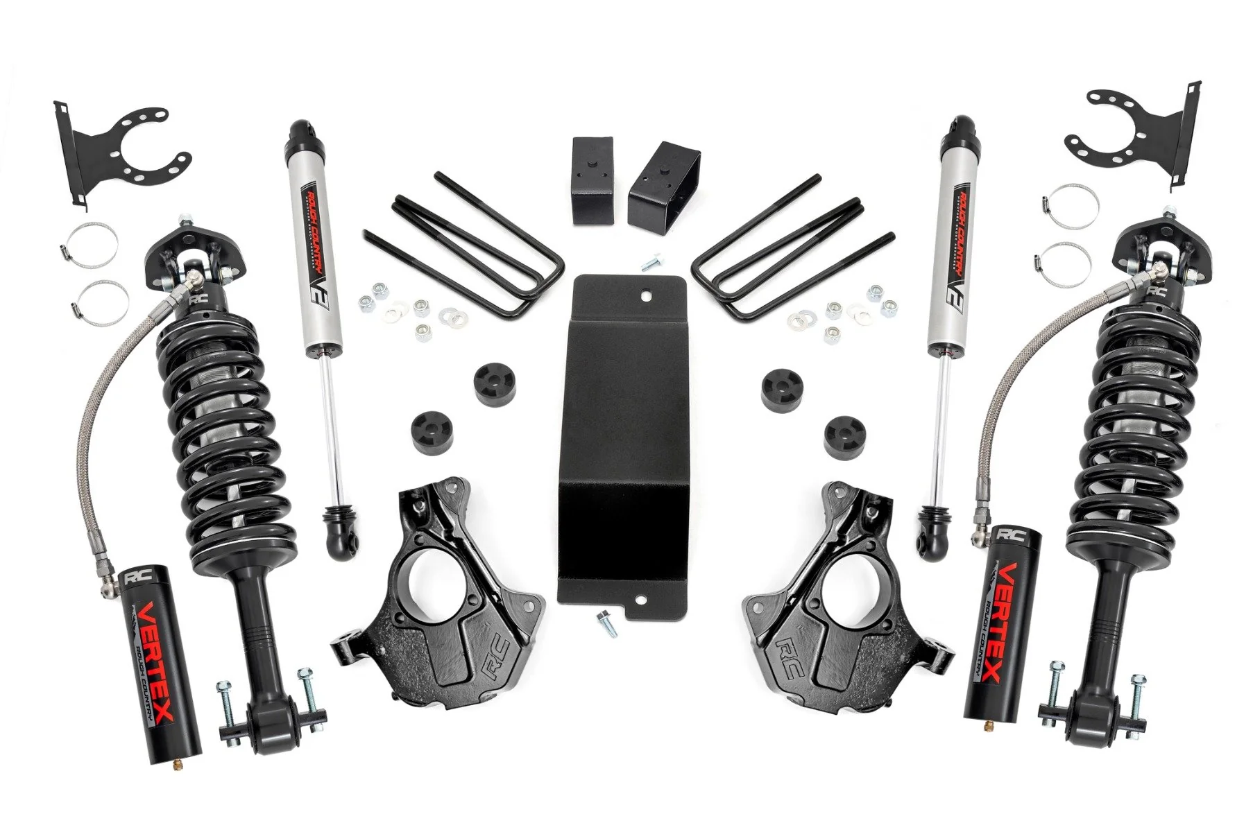 Rough Country 3.5" Knuckle Lift Kit Vetex/V2 Shocks GM 07-13 1500 Cast Knuckles 11957