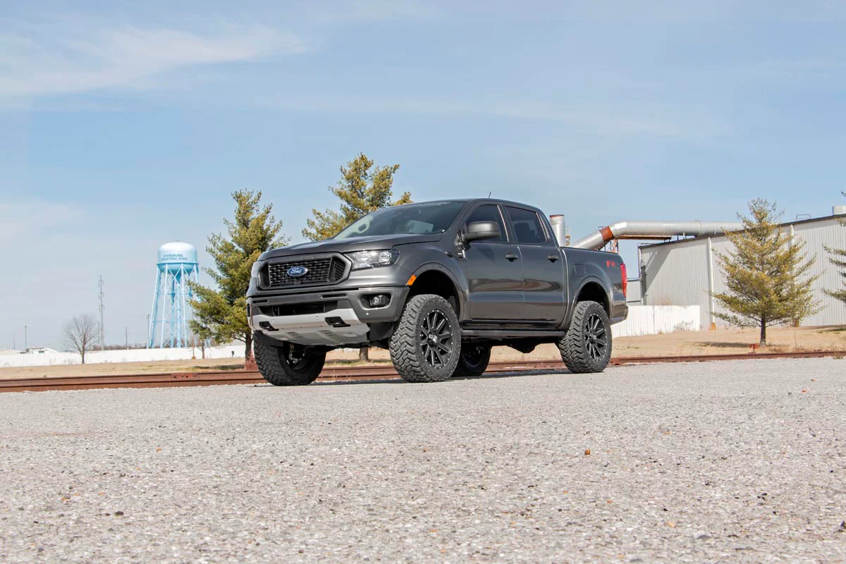 Rough Country 3.5in Leveling Kit w/N3 Alum Knuckle Shocks 19-23 Ranger 4WD 500010 - Image 4