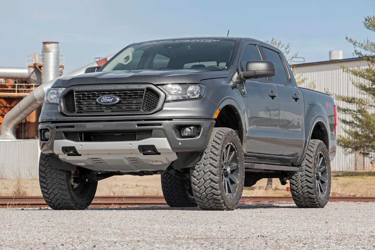 Rough Country 3.5in Leveling Kit w/N3 Alum Knuckle Shocks 19-23 Ranger 4WD 500010 - Image 5
