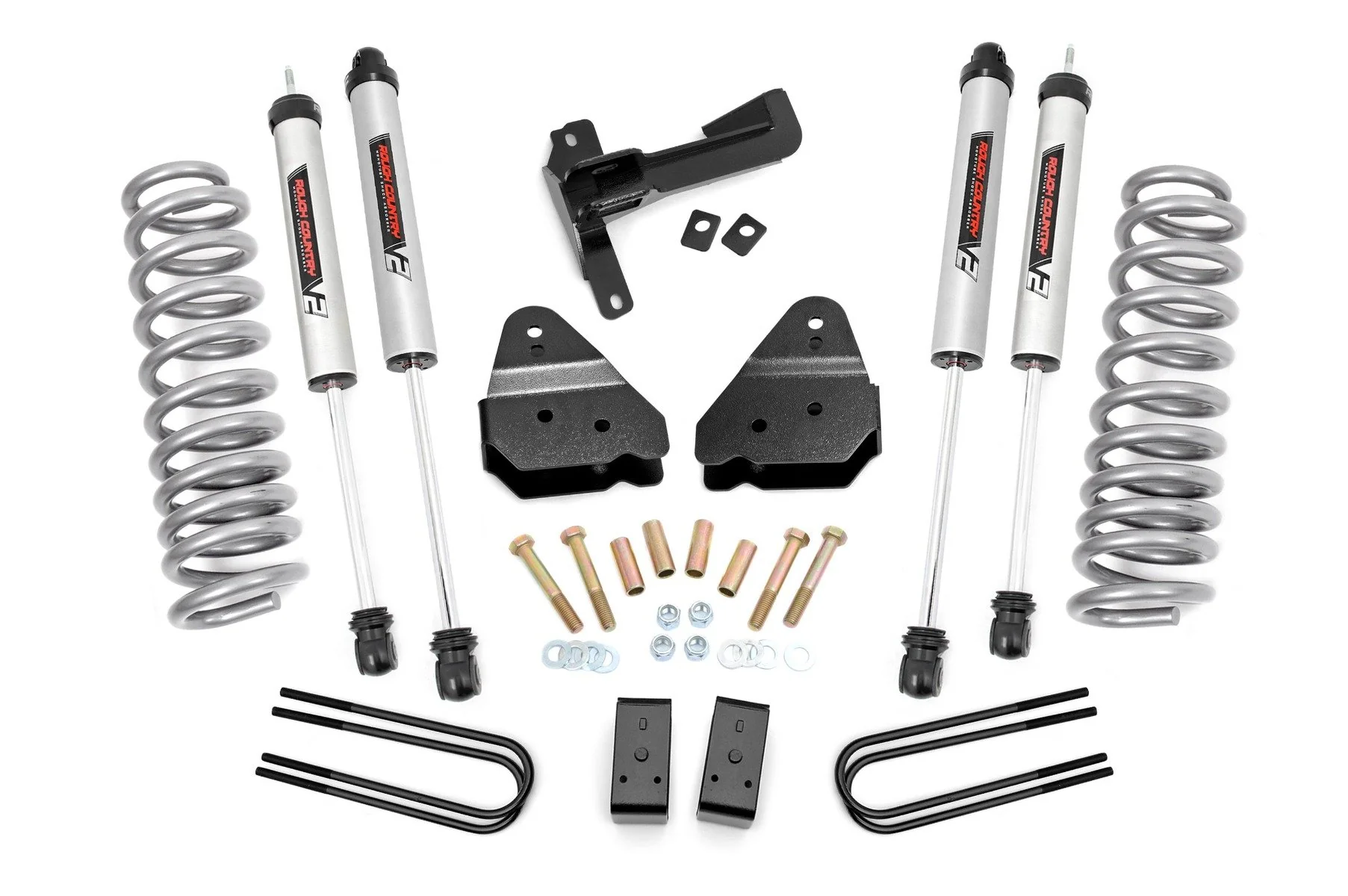 Rough Country 3" Lift Kit for Ford Super Duty 4wd 17-22 V2 Front Gas Coils 50272