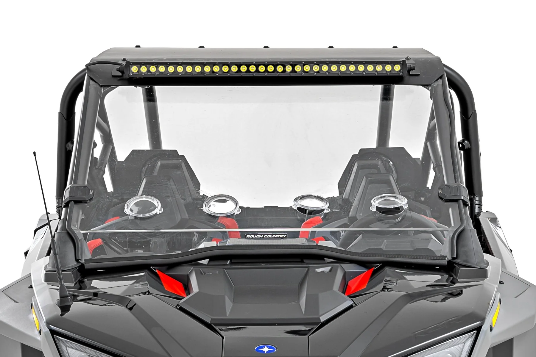 Rough Country 30" Single Row Blk Series White DRL Polaris RZR Turbo R 4WD 93161 - Image 3