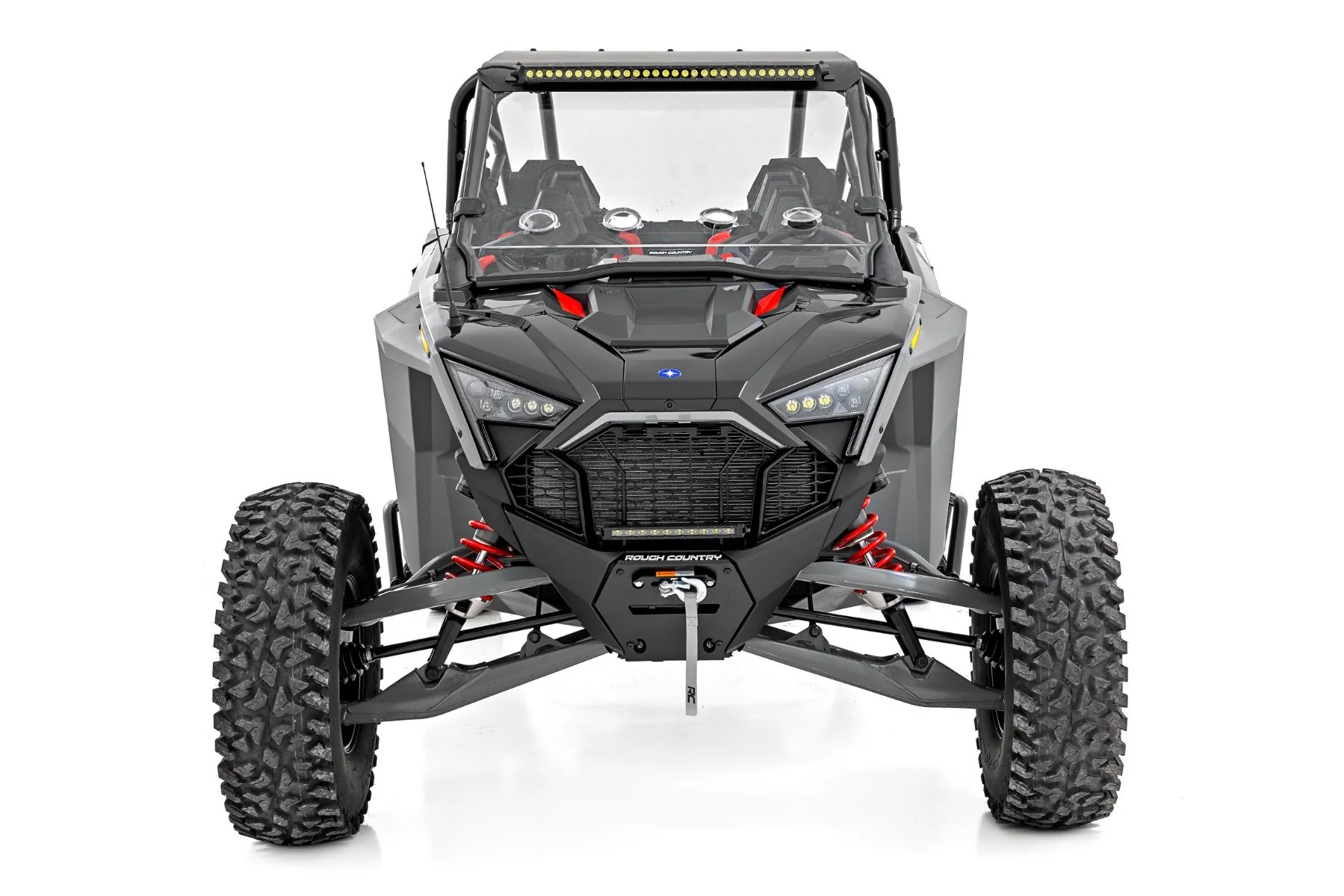 Rough Country 30" Single Row Front Black Series Polaris RZR Turbo R 4WD 93160 - Image 4