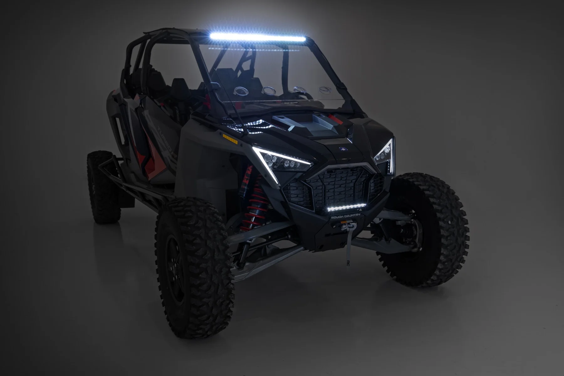 Rough Country 30" Single Row Front Black Series Polaris RZR Turbo R 4WD 93160 - Image 5