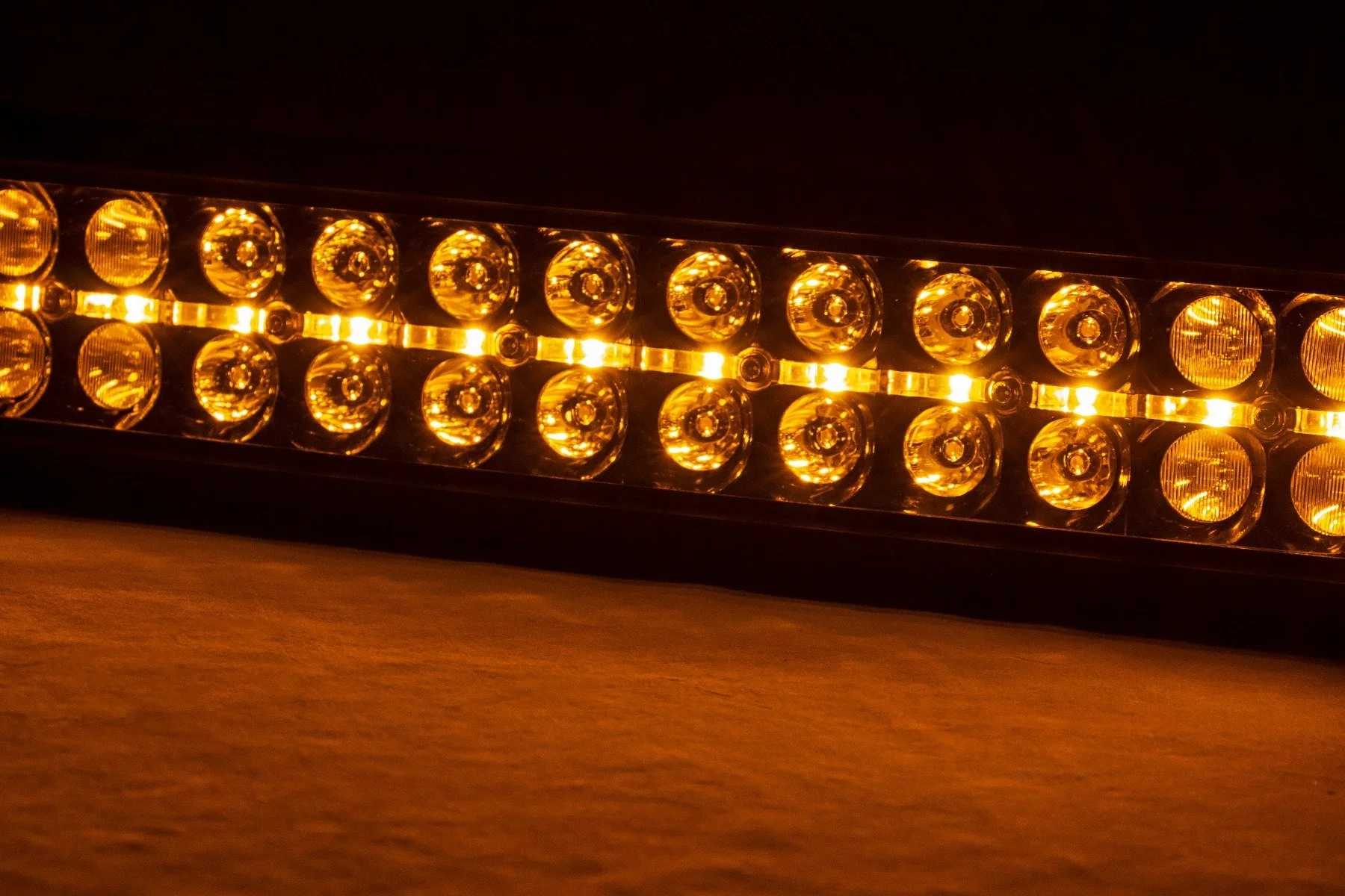 Rough Country 30"Curved Cree LED Light Bar-Dual Row Black Series w/ Amber DRL 72930BDA - Image 2