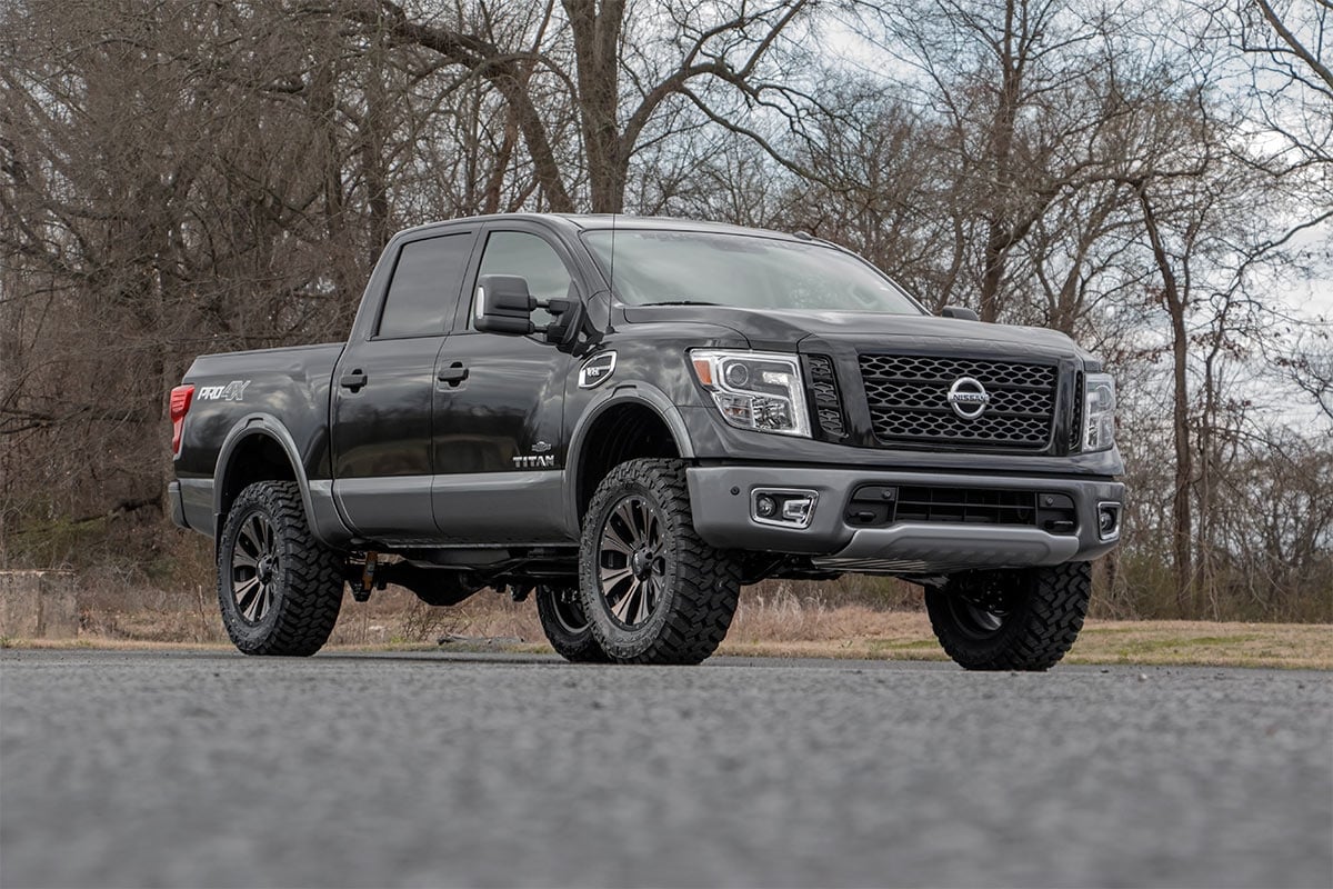 Rough Country 3in Bolt-On Lift Kit Strut Spacers For Nissan 04-21 Titan 83430 - Image 3