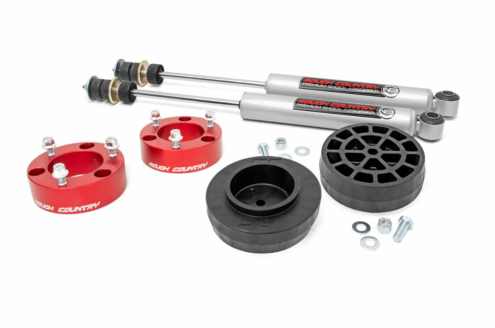 Rough Country 3in Suspension Lift Kit fits Toyota 07-14 FJ Cruiser RED 76530RED