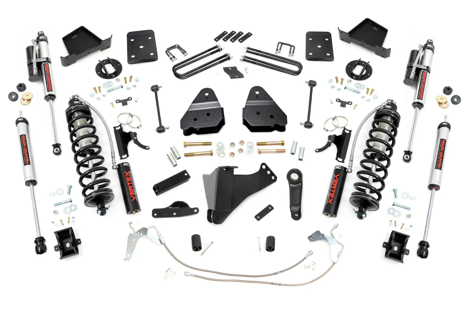 Rough Country 4.5" Lift Kit W/O Overloads C/O Vertex for Ford Super Duty 08-10 47859