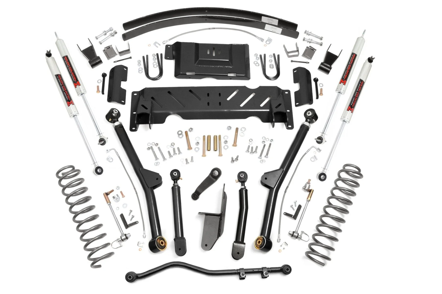 Rough Country 4.5" Long Arm Kit for Jeep Cherokee XJ 84-01 AAL NP242 M1 Shocks 61640