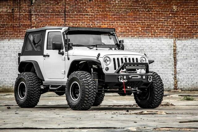 Rough Country 4 Inch COMPLETE Susp Lift Kit for Wrangler JK 12-18 2-Door 67322 67322-12COMP - Image 5